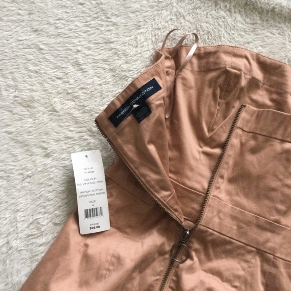 NWT - French Connection Strapless Dress - Picture 5 of 8